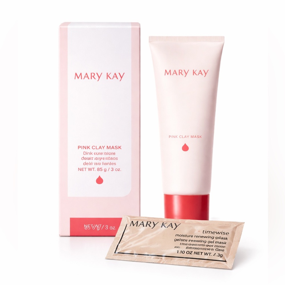 Mary Kay Special Edition Pink Clay Mask 85g Moisture Renewing Gel Mask Sample